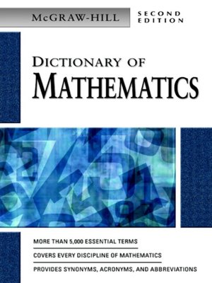 cover image of Dictionary of Mathematics